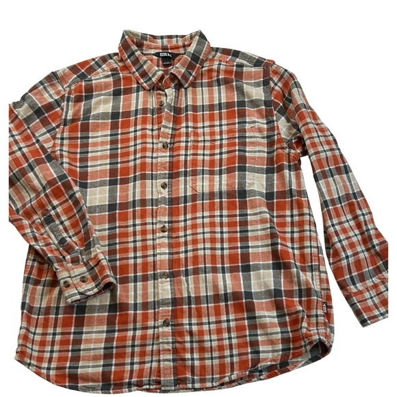 Eddie Bauer Mens Plaid Flannel Shirt Long Sleeve Button Up Big and Tall Size XXL - Picture 2 of 10